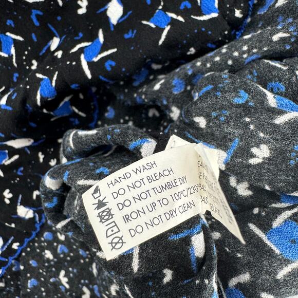 Poupette St. Barth V-neckline Short Sleeve Sasha Mini Dress Blue Size Small - Picture 6 of 9